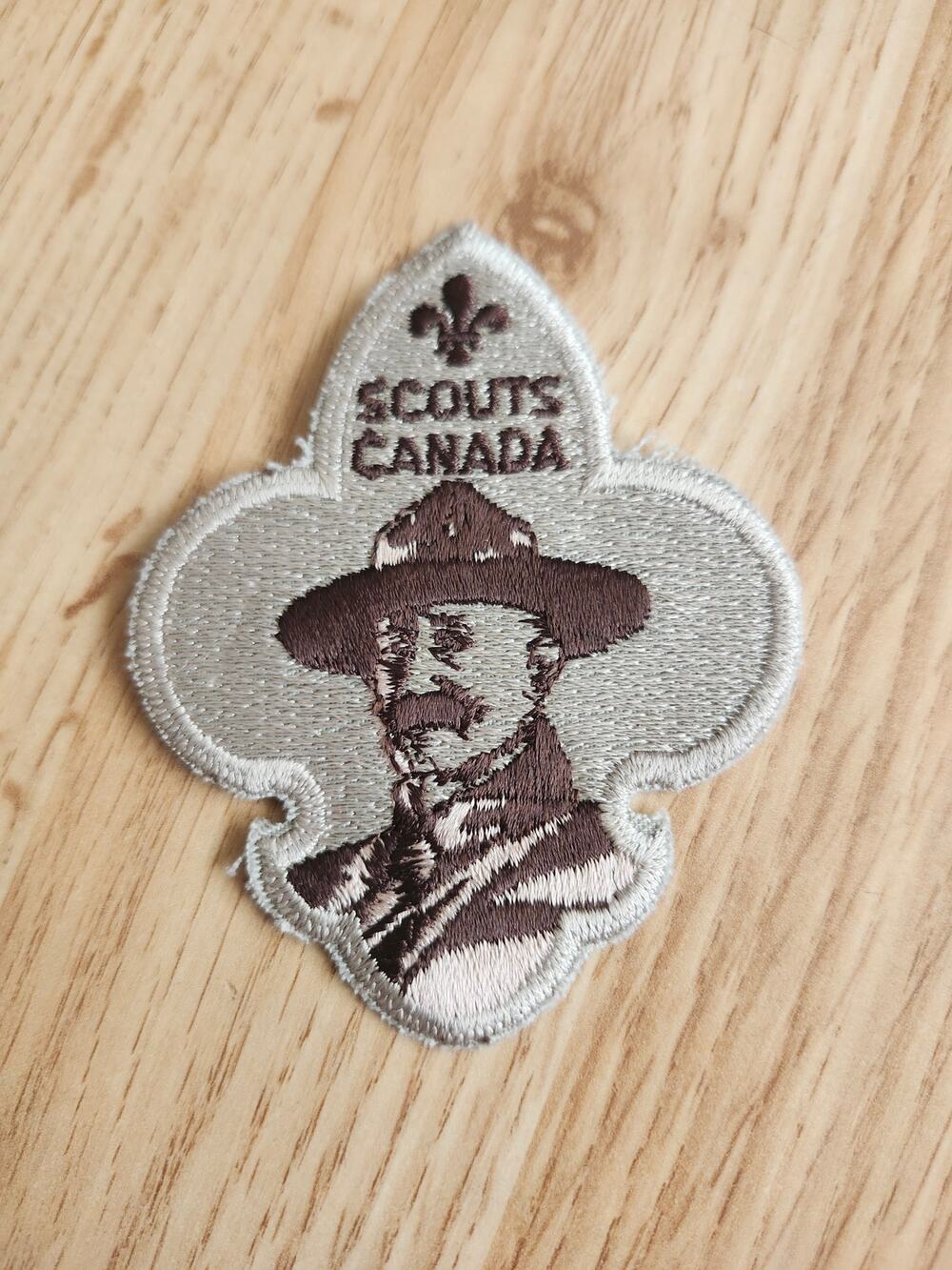 Vintage Scouts Canada Baden Powell Patch Fleur de Lis Emblem Boy Scout Badge
